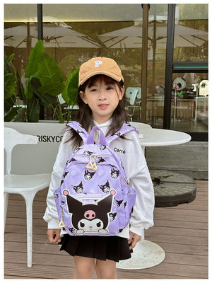 Planet Gates Sanrio Kids Schoolbag Backpack Hello Kitty Kuromi Cinnamoroll Printed Oxford Cloth Kindergarten Girl Backpack School Supplies