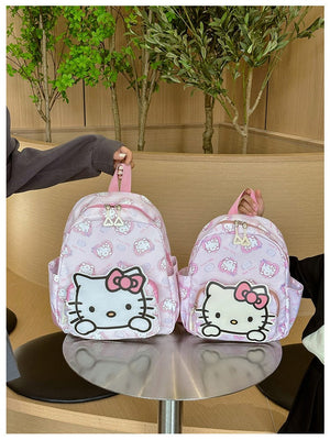Planet Gates Sanrio Kids Schoolbag Backpack Hello Kitty Kuromi Cinnamoroll Printed Oxford Cloth Kindergarten Girl Backpack School Supplies
