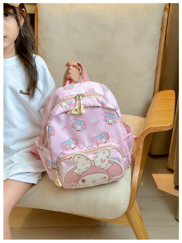 Planet Gates Sanrio Kids Schoolbag Backpack Hello Kitty Kuromi Cinnamoroll Printed Oxford Cloth Kindergarten Girl Backpack School Supplies