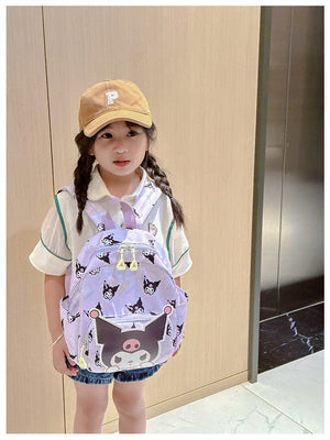 Planet Gates Sanrio Kids Schoolbag Backpack Hello Kitty Kuromi Cinnamoroll Printed Oxford Cloth Kindergarten Girl Backpack School Supplies