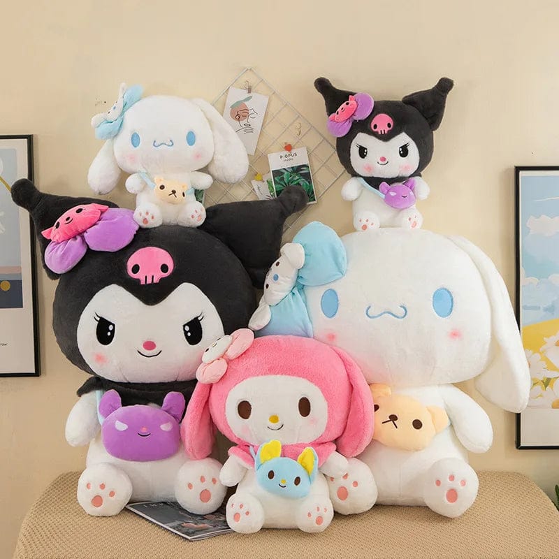 Planet Gates Sanrio Kuromi Plush Dolls 40/50cm kawaii My Melody Cinnamoroll Soft Stuffed animals Anime Figure Pillow Cartoon Decor Kids Toys