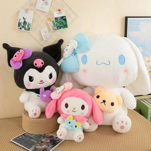 Planet Gates Sanrio Kuromi Plush Dolls 40/50cm kawaii My Melody Cinnamoroll Soft Stuffed animals Anime Figure Pillow Cartoon Decor Kids Toys