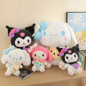 Planet Gates Sanrio Kuromi Plush Dolls 40/50cm kawaii My Melody Cinnamoroll Soft Stuffed animals Anime Figure Pillow Cartoon Decor Kids Toys
