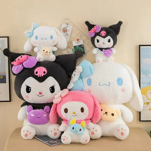 Planet Gates Sanrio Kuromi Plush Dolls 40/50cm kawaii My Melody Cinnamoroll Soft Stuffed animals Anime Figure Pillow Cartoon Decor Kids Toys