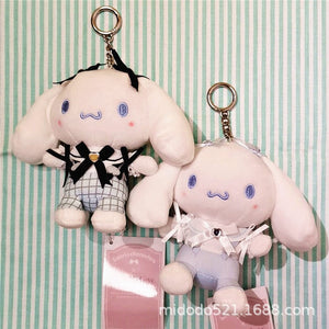 Planet Gates Sanrio Maid Series Kuromi Mymelody Cinnamoroll Plush Toy Doll Backpack Keychain Pendant Girls Birthday Gift