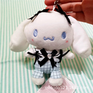 Planet Gates Sanrio Maid Series Kuromi Mymelody Cinnamoroll Plush Toy Doll Backpack Keychain Pendant Girls Birthday Gift