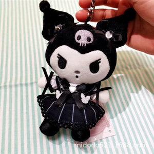 Planet Gates Sanrio Maid Series Kuromi Mymelody Cinnamoroll Plush Toy Doll Backpack Keychain Pendant Girls Birthday Gift