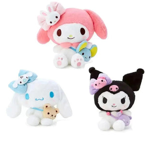 Planet Gates Sanrio Plush Toys Kawaii Hello Kitty My Melody Room Decor Kuromi Plushie Cinnamoroll Doll Plush Keychain for Christmas Gifts