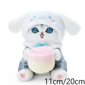 Planet Gates Sanrio Plush Toys Kawaii Hello Kitty My Melody Room Decor Kuromi Plushie Cinnamoroll Doll Plush Keychain for Christmas Gifts
