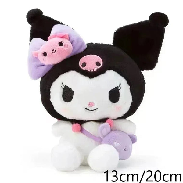 Planet Gates Sanrio Plush Toys Kawaii Hello Kitty My Melody Room Decor Kuromi Plushie Cinnamoroll Doll Plush Keychain for Christmas Gifts