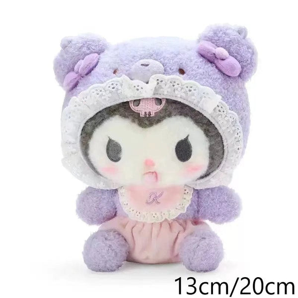 Planet Gates Sanrio Plush Toys Kawaii Hello Kitty My Melody Room Decor Kuromi Plushie Cinnamoroll Doll Plush Keychain for Christmas Gifts
