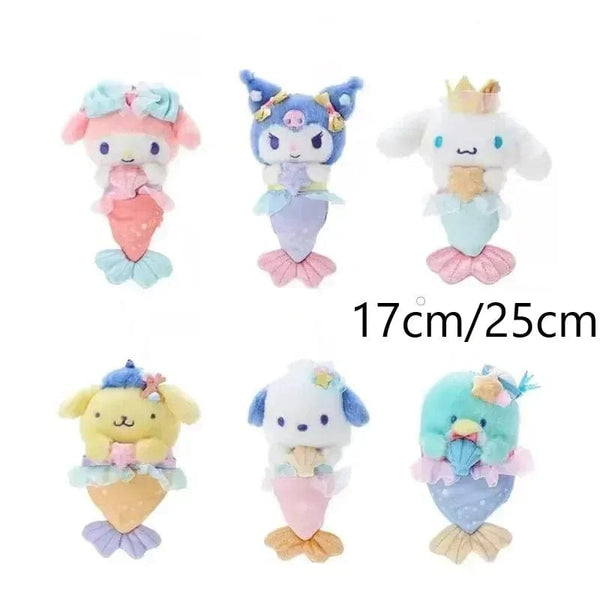 Planet Gates Sanrio Plush Toys Kawaii Hello Kitty My Melody Room Decor Kuromi Plushie Cinnamoroll Doll Plush Keychain for Christmas Gifts