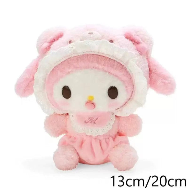 Planet Gates Sanrio Plush Toys Kawaii Hello Kitty My Melody Room Decor Kuromi Plushie Cinnamoroll Doll Plush Keychain for Christmas Gifts