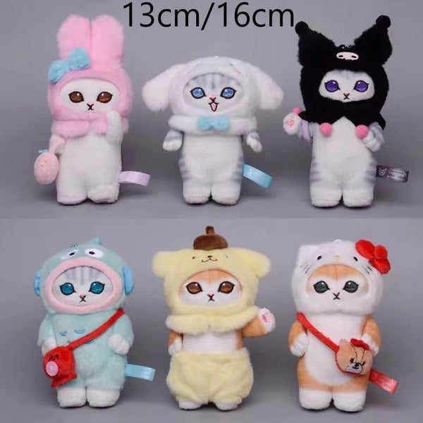 Planet Gates Sanrio Plush Toys Kawaii Hello Kitty My Melody Room Decor Kuromi Plushie Cinnamoroll Doll Plush Keychain for Christmas Gifts
