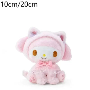 Planet Gates Sanrio Plush Toys Kawaii Hello Kitty My Melody Room Decor Kuromi Plushie Cinnamoroll Doll Plush Keychain for Christmas Gifts
