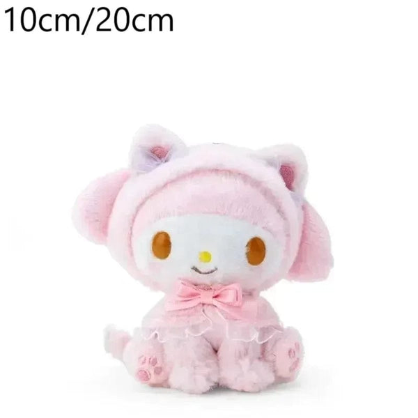 Planet Gates Sanrio Plush Toys Kawaii Hello Kitty My Melody Room Decor Kuromi Plushie Cinnamoroll Doll Plush Keychain for Christmas Gifts