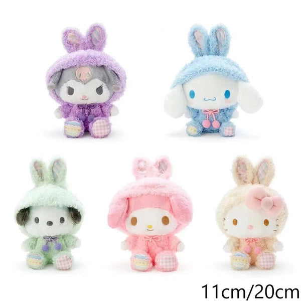 Planet Gates Sanrio Plush Toys Kawaii Hello Kitty My Melody Room Decor Kuromi Plushie Cinnamoroll Doll Plush Keychain for Christmas Gifts