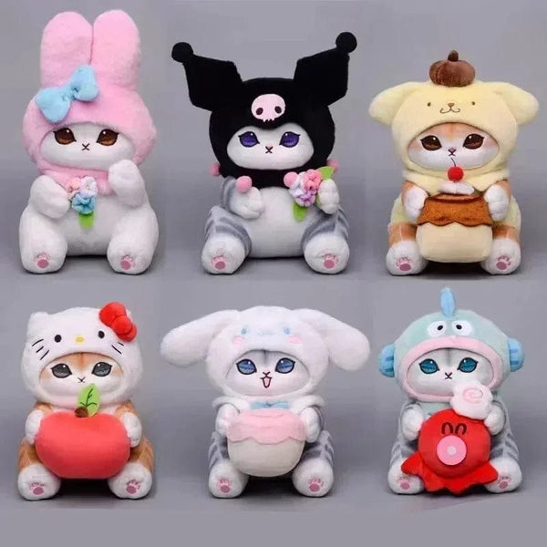 Planet Gates Sanrio Plush Toys Kawaii Hello Kitty My Melody Room Decor Kuromi Plushie Cinnamoroll Doll Plush Keychain for Christmas Gifts