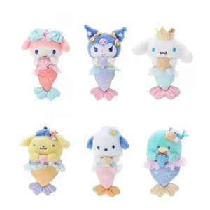 Planet Gates Sanrio Plush Toys Kawaii Hello Kitty My Melody Room Decor Kuromi Plushie Cinnamoroll Doll Plush Keychain for Christmas Gifts