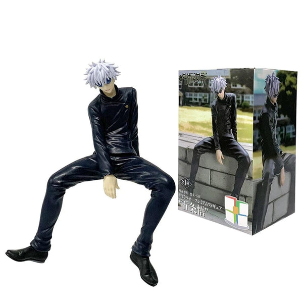 Planet Gates Satoru Gojo With Box 13.5cm Jujutsu Kaisen Anime Figure Noodle Stopper Satoru Gojo Action Figure Geto Suguru Figurine PVC Adult Collection Model Toys