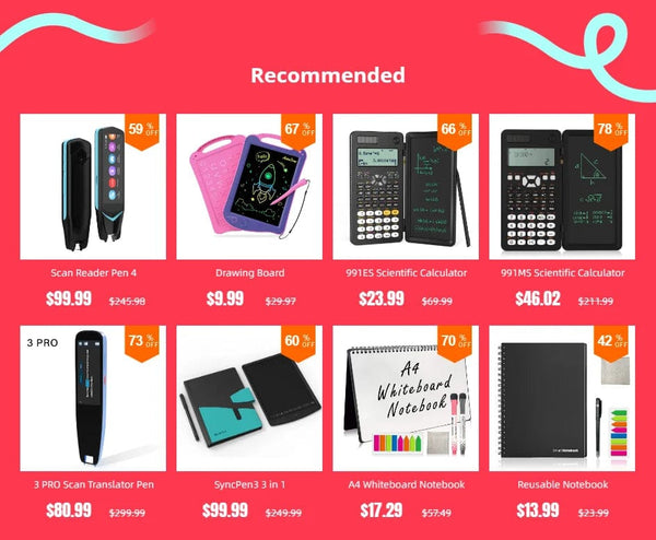 Planet Gates Scientific Calculator With Writing Tablet 991MS 349 Functions Engineering Financial calculator For School Students Office Solar