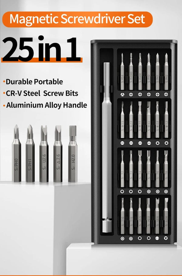 Planet Gates Screwdriver 25pcs 25 In 1 Screwdriver Set With Precision Magnetic Multifunctional Household For Smart Home PC Phone Disassembly And Repair Toolbox