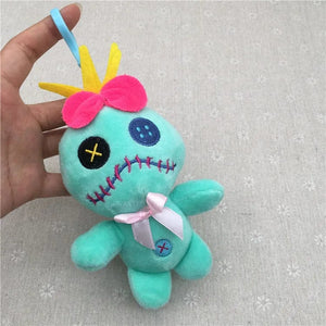 Planet Gates Scrump 10cm kawaii Disney Stitch Plush Dolls keychain Cute Angel Stitch Spouse Stuffed Plush Toys Pendant Kids Birthday Gift