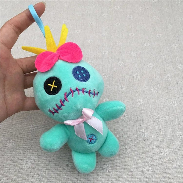Planet Gates Scrump 10cm kawaii Disney Stitch Plush Dolls keychain Cute Angel Stitch Spouse Stuffed Plush Toys Pendant Kids Birthday Gift