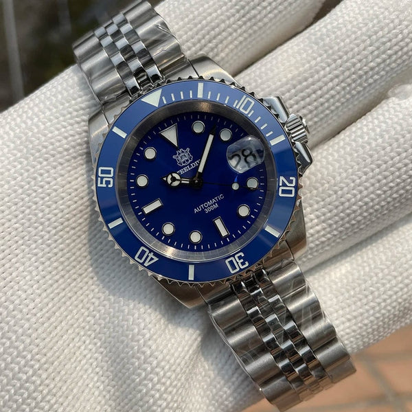 Planet Gates SD1953 New Bracelet With Milled Clasp 41MM NH35 Movement 300M Waterproof Mens Automatic Dive Watches Reloj Ceramic Bezel