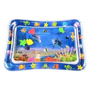 Planet Gates Sea Animal Print Baby Inflatable Play Mat Infant Toy for Newborn Boy Girl Water Entertainment Playing Swimming Games Toys