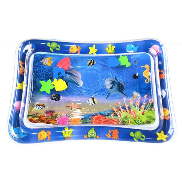 Planet Gates Sea Animal Print Baby Inflatable Play Mat Infant Toy for Newborn Boy Girl Water Entertainment Playing Swimming Games Toys