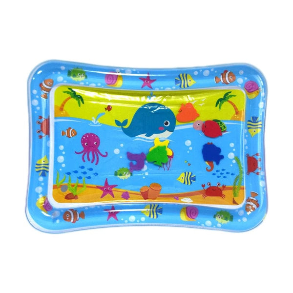 Planet Gates Sea Animal Print Baby Inflatable Play Mat Infant Toy for Newborn Boy Girl Water Entertainment Playing Swimming Games Toys