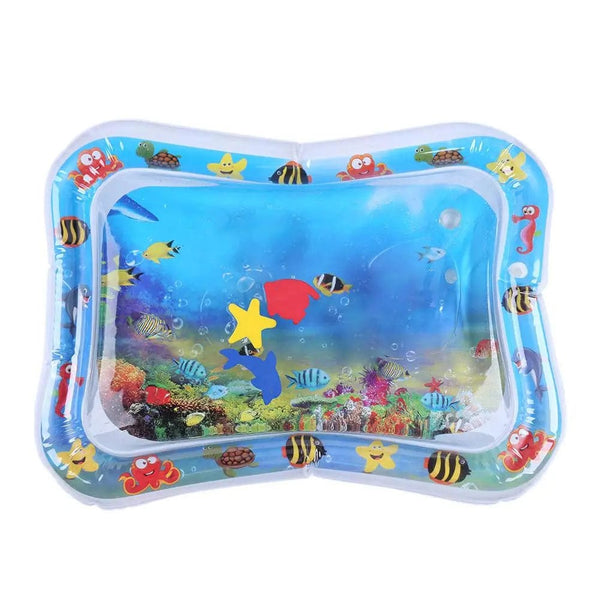 Planet Gates Sea Animal Print Baby Inflatable Play Mat Infant Toy for Newborn Boy Girl Water Entertainment Playing Swimming Games Toys