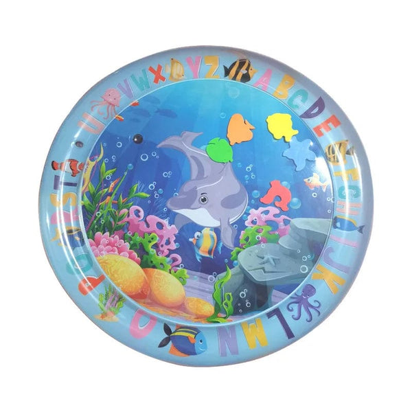 Planet Gates Sea Animal Print Baby Inflatable Play Mat Infant Toy for Newborn Boy Girl Water Entertainment Playing Swimming Games Toys