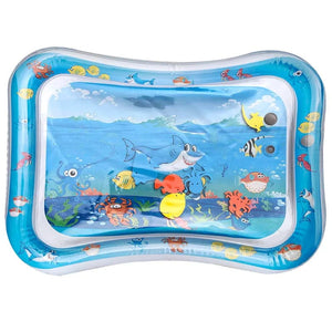 Planet Gates Sea Animal Print Baby Inflatable Play Mat Infant Toy for Newborn Boy Girl Water Entertainment Playing Swimming Games Toys