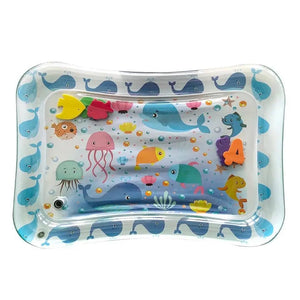 Planet Gates Sea Animal Print Baby Inflatable Play Mat Infant Toy for Newborn Boy Girl Water Entertainment Playing Swimming Games Toys