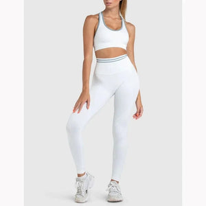 Planet Gates Seamless Yoga Sets Sports Fitness High Waist Hip Raise Pants Long-Sleeved Backless Suit Workout Clothes Gym Shorts Set for Women