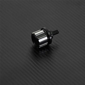 Planet Gates Seat Bolt D Motorcycle Black/Chrome Seat Bolt Tab Screw For Harley Touring Road King Street Glide Softail Dyna Sportster XL Street Bob 96-19