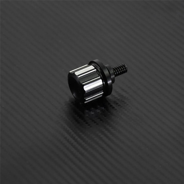 Planet Gates Seat Bolt D Motorcycle Black/Chrome Seat Bolt Tab Screw For Harley Touring Road King Street Glide Softail Dyna Sportster XL Street Bob 96-19