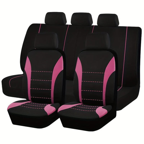Planet Gates Seat Covers 9pcs Set Car Cushion Auto Accessories Seat Protect Five-Seat Universal Black Gray Blue Red