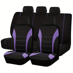 Planet Gates Seat Covers 9pcs Set Car Cushion Auto Accessories Seat Protect Five-Seat Universal Black Gray Blue Red