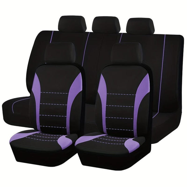 Planet Gates Seat Covers 9pcs Set Car Cushion Auto Accessories Seat Protect Five-Seat Universal Black Gray Blue Red