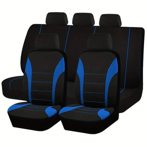 Planet Gates Seat Covers 9pcs Set Car Cushion Auto Accessories Seat Protect Five-Seat Universal Black Gray Blue Red