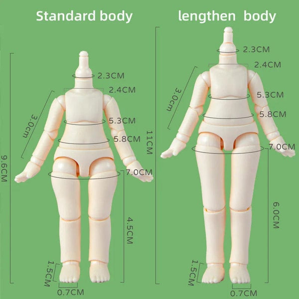 Planet Gates Second Generation Ymy Joint Doll Body Boy Girl Body Toy Replacement Joint Hand Accessories For Obitsu 11, Gsc Head, Ob11,1/12Bjd