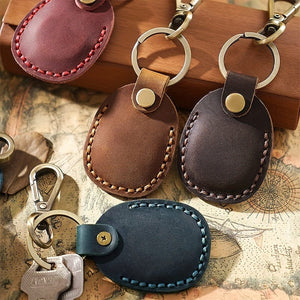 Planet Gates Secure Your Airtags With This Stylish Retro Faux Leather Case + Keychain