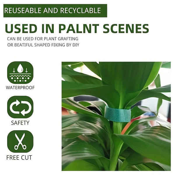 Planet Gates Secure Your Plants with Reusable Nylon Plant Bandage Ties - Garden Tape for Plant Support Structures