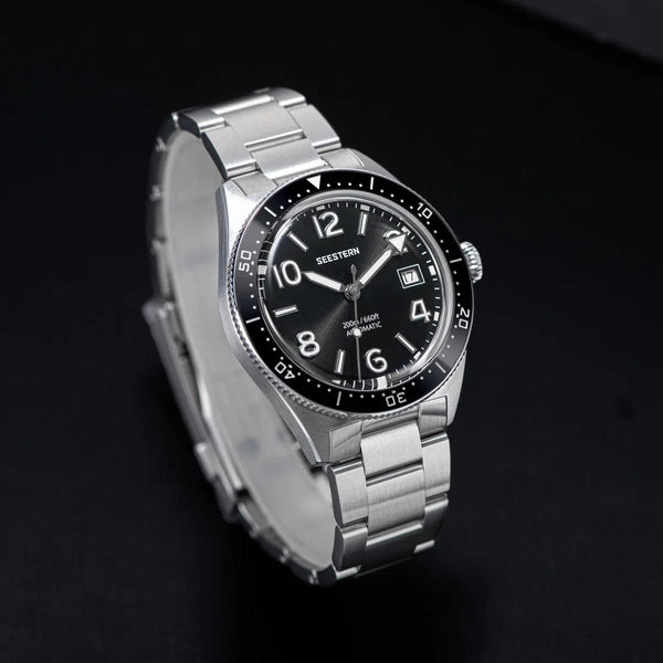 Planet Gates SEESTERN Diving Watch of Men Automatic Mechanical Wristwatches Seagul ST2130 Movement 20bar Waterproof Luminous Domed Crystal