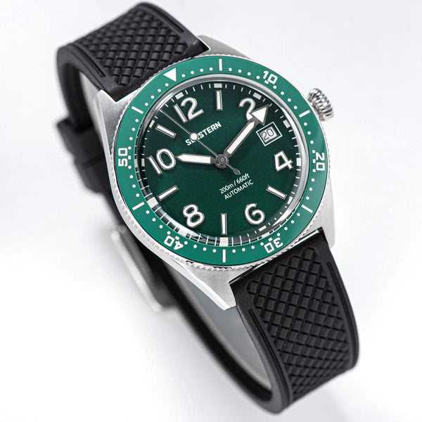 Planet Gates SEESTERN Diving Watch of Men Automatic Mechanical Wristwatches Seagul ST2130 Movement 20bar Waterproof Luminous Domed Crystal