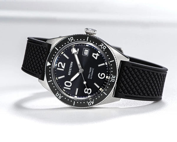 Planet Gates SEESTERN Diving Watch of Men Automatic Mechanical Wristwatches Seagul ST2130 Movement 20bar Waterproof Luminous Domed Crystal