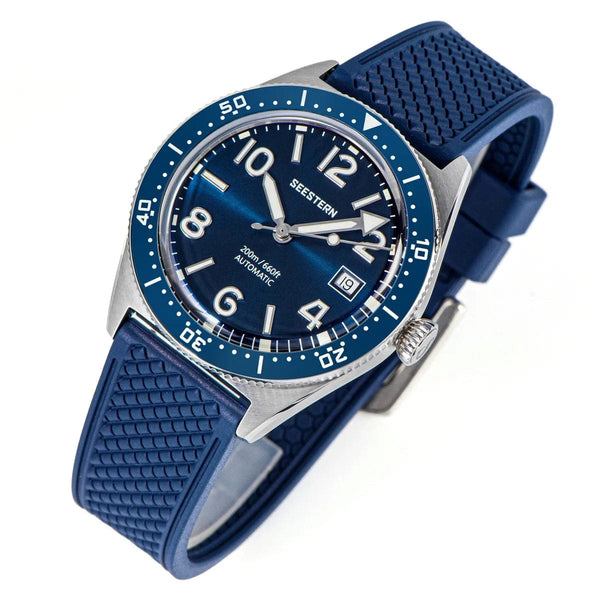 Planet Gates SEESTERN Diving Watch of Men Automatic Mechanical Wristwatches Seagul ST2130 Movement 20bar Waterproof Luminous Domed Crystal